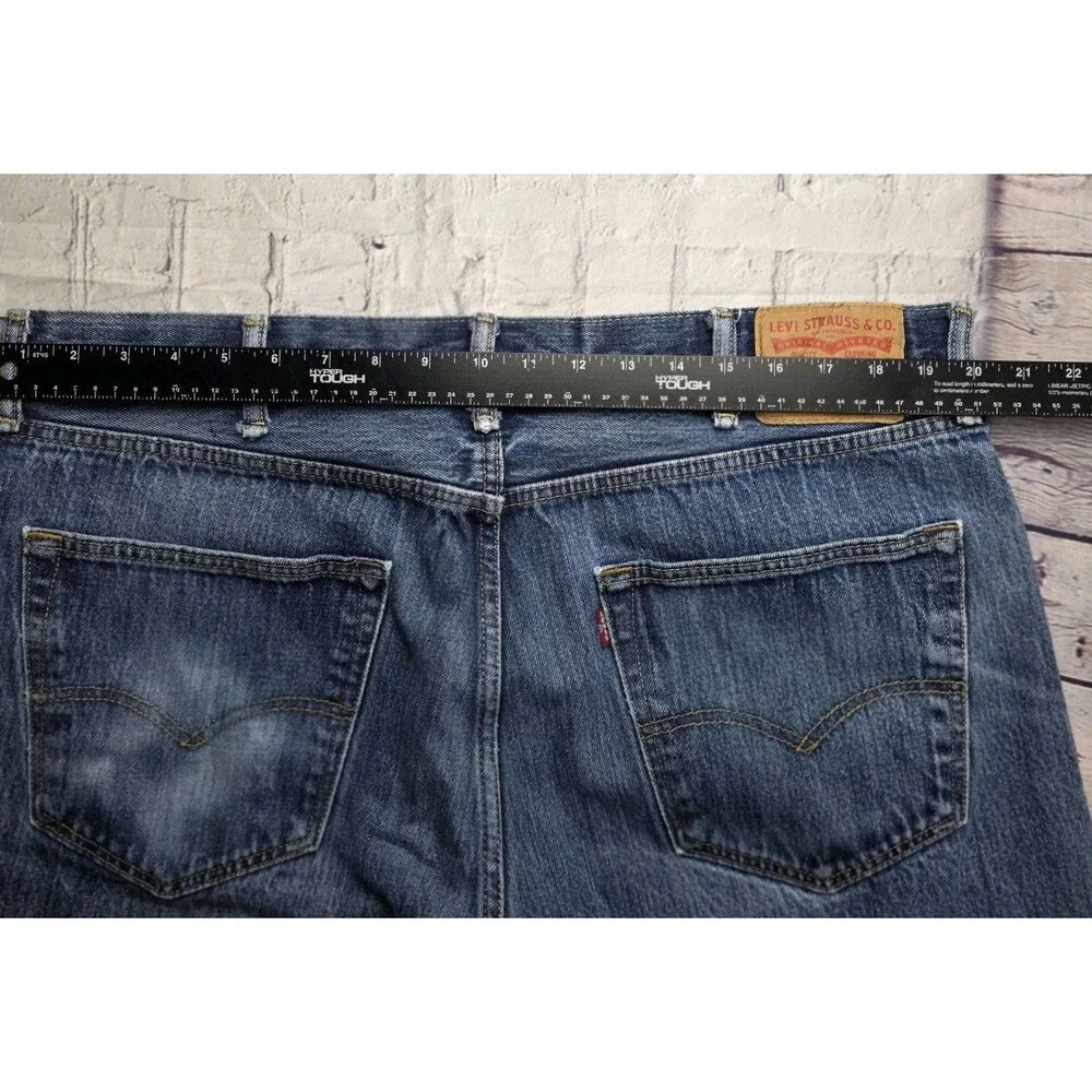 Levi's Men's 501 40x30 Original Straight Fit Jeans - Dark Wash